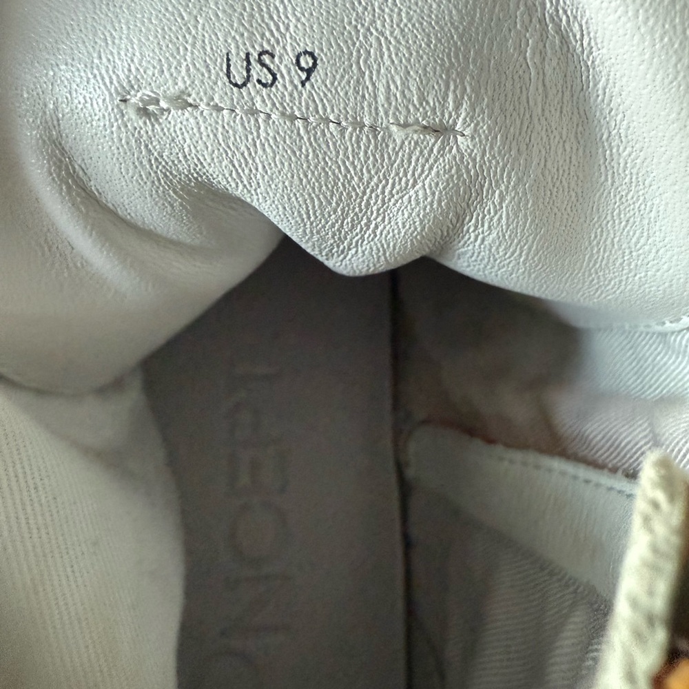Stylish Oncept White and Tan High-Top Sneakers - Picture 9 of 11